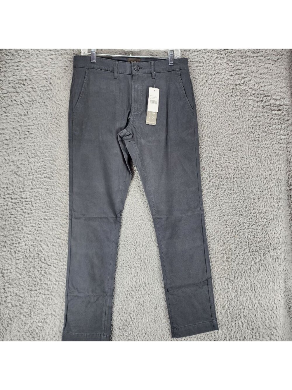 Jachs Pants Mens 30x34 Charcoal Gray Stretch Mid Rise Straight Fit  *NWT*